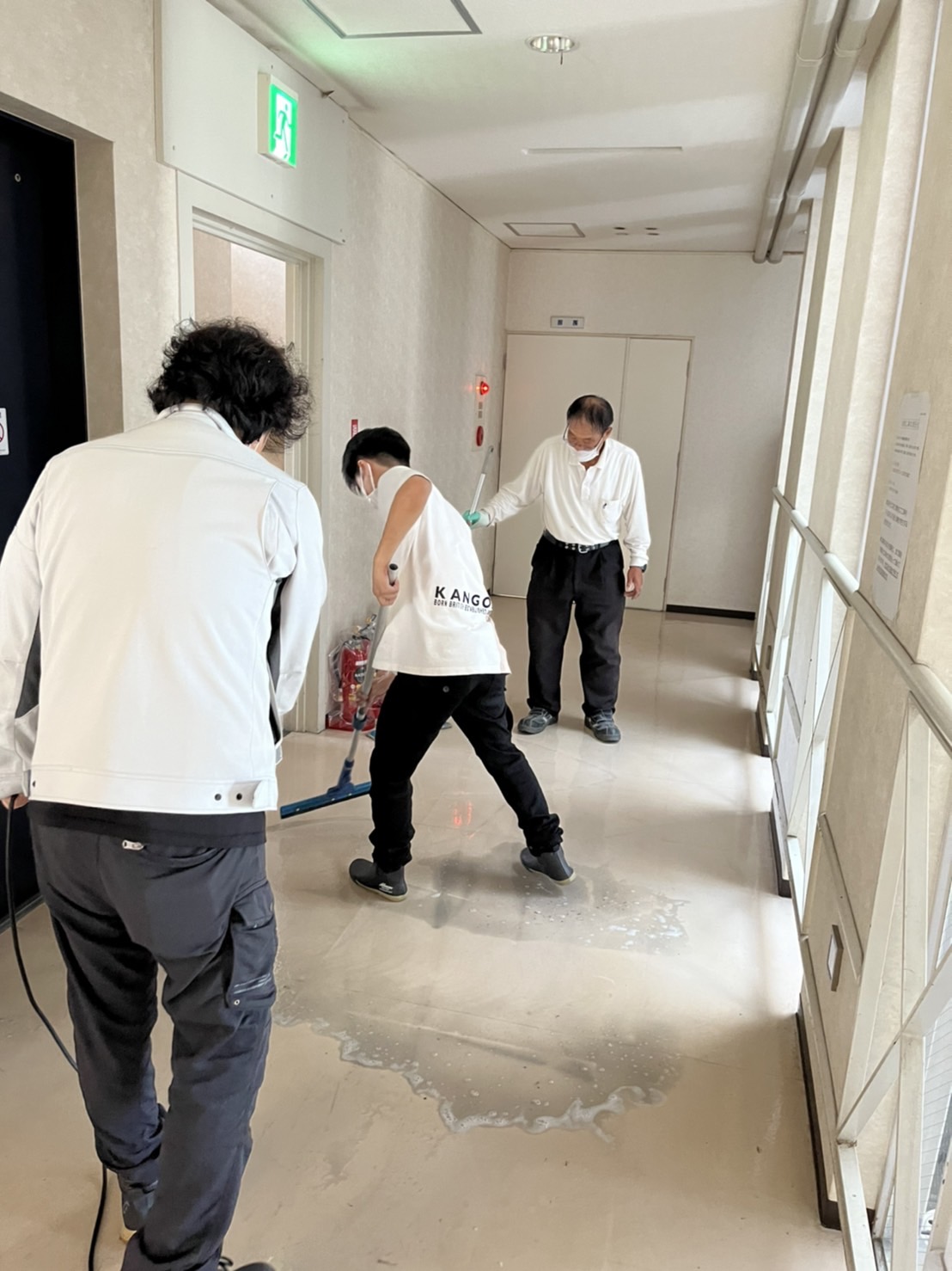 床清掃