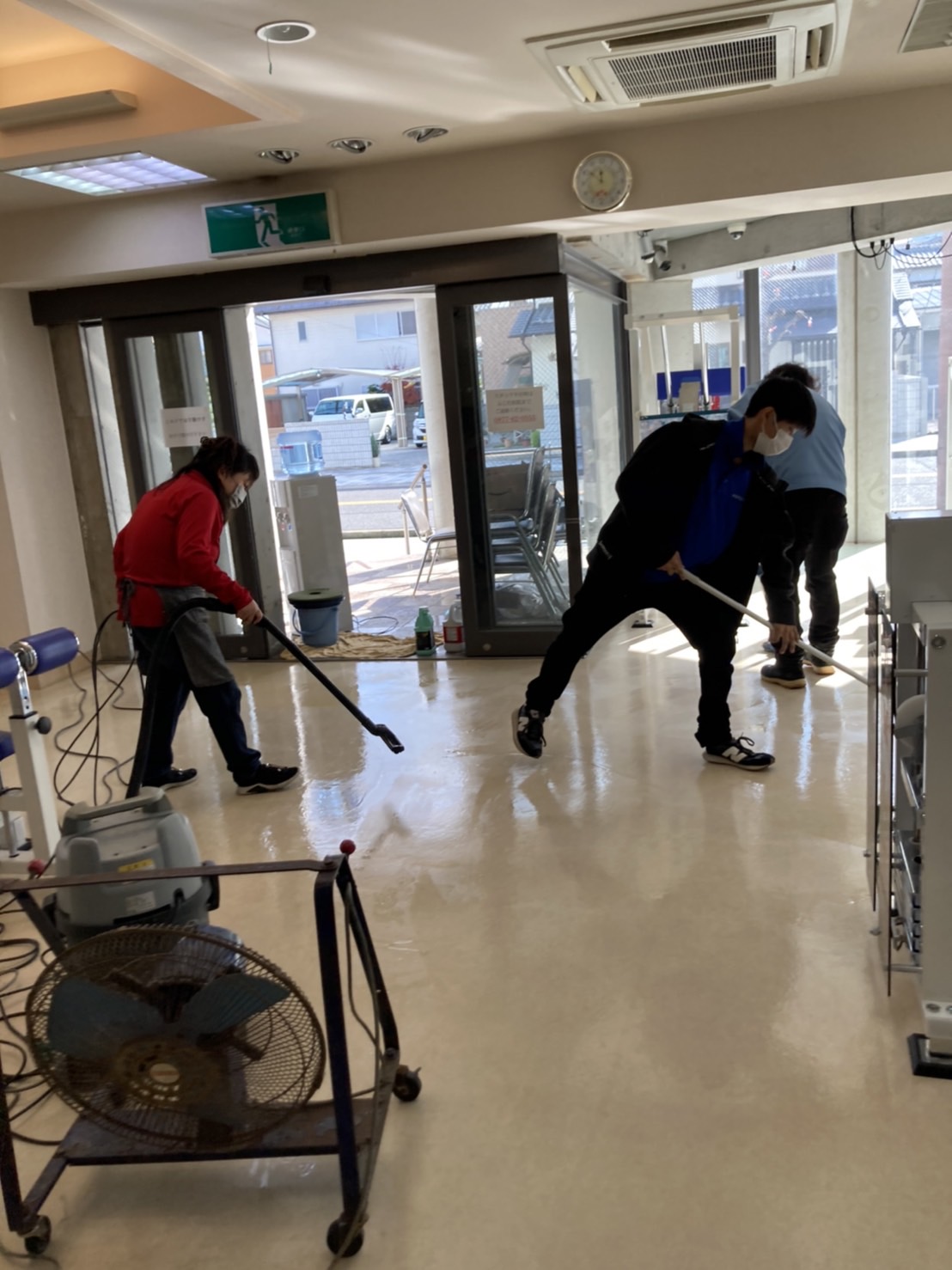 床清掃